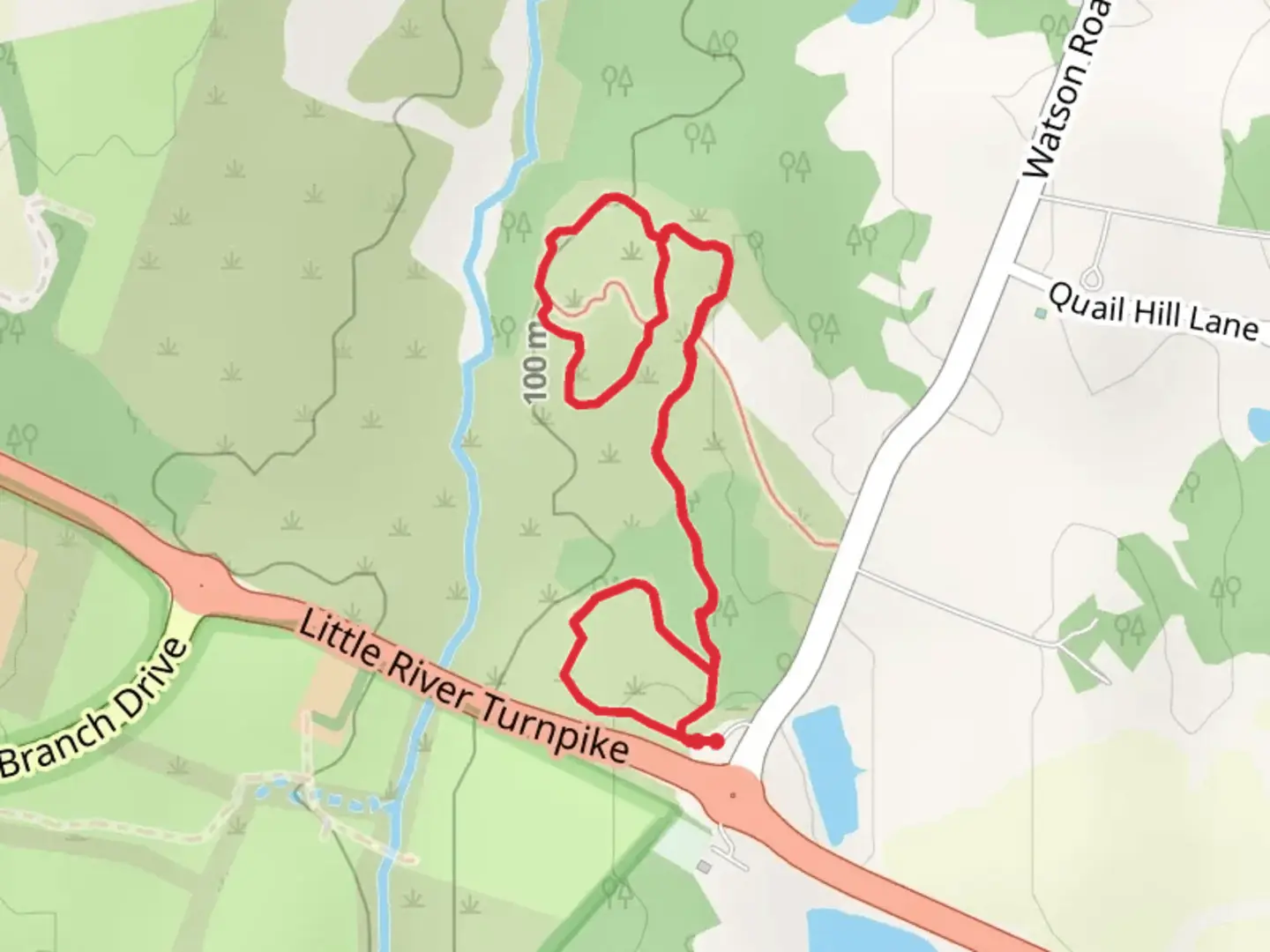 An image depicting the trail Gilbert's Corner Regional Park Loop and its surrounding area.