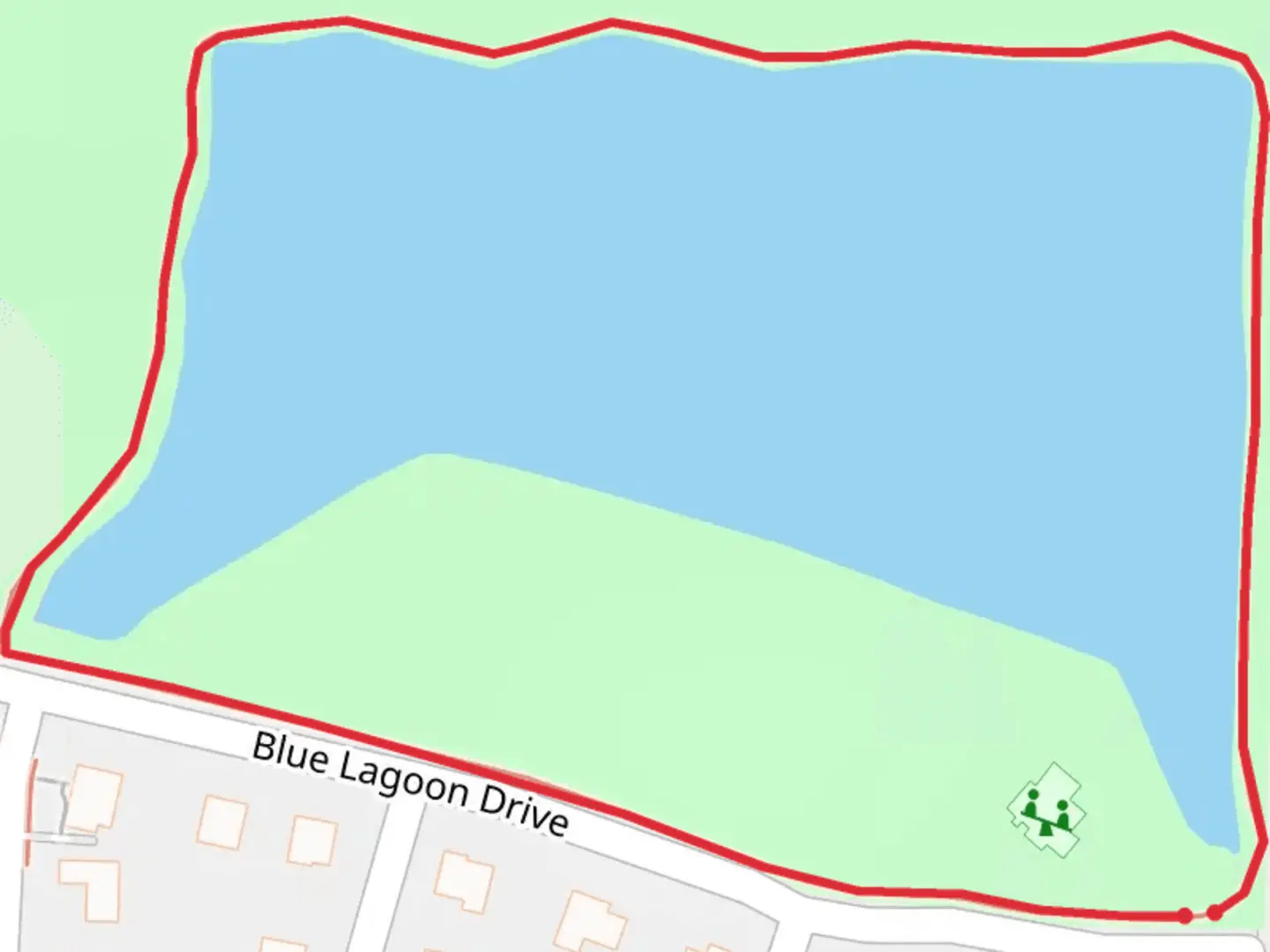 An image depicting the trail Blue Lagoon Lake Loop and its surrounding area.