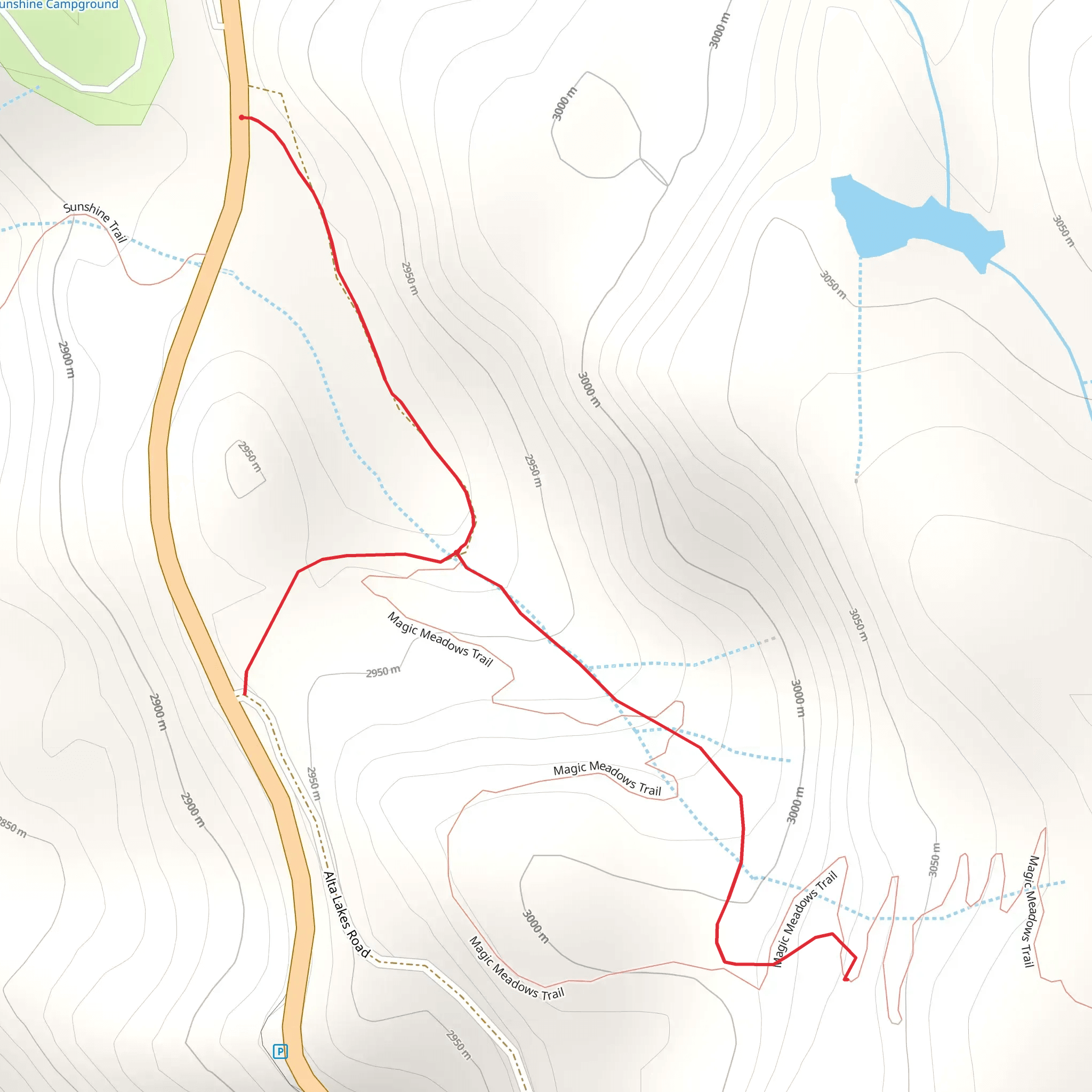 Magic Meadows Trail mobile static map