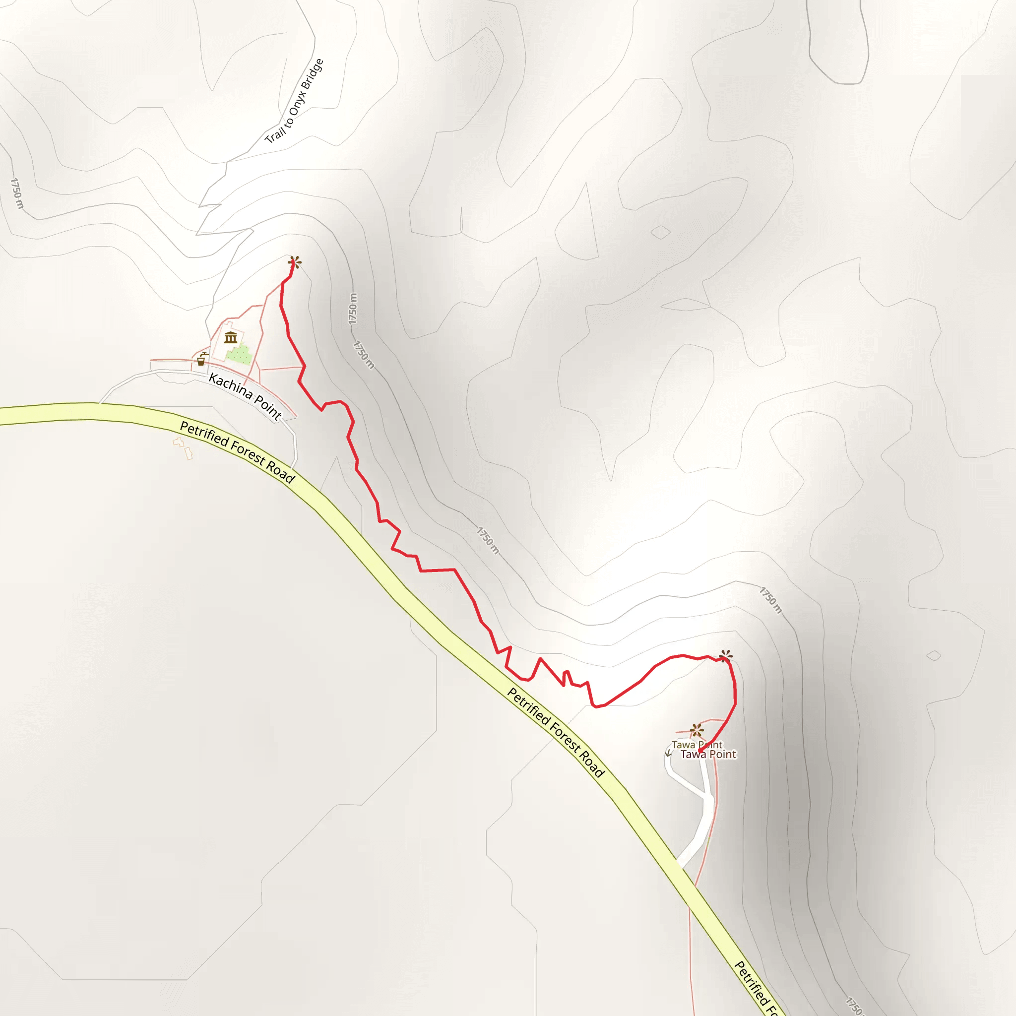 Tawa Point Spur mobile static map