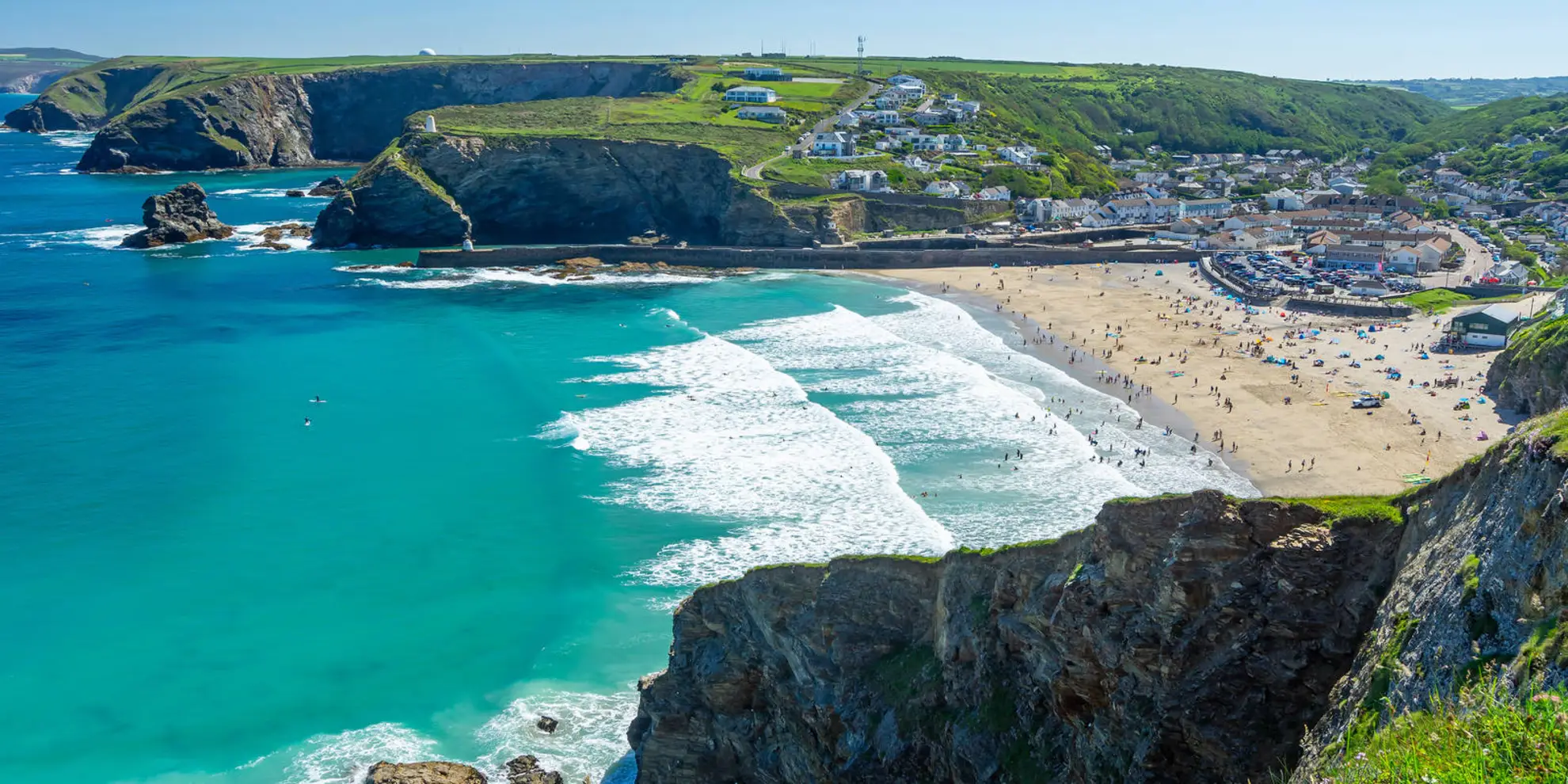 An image depicting the trail Portreath to Hayle Walk and its surrounding area.