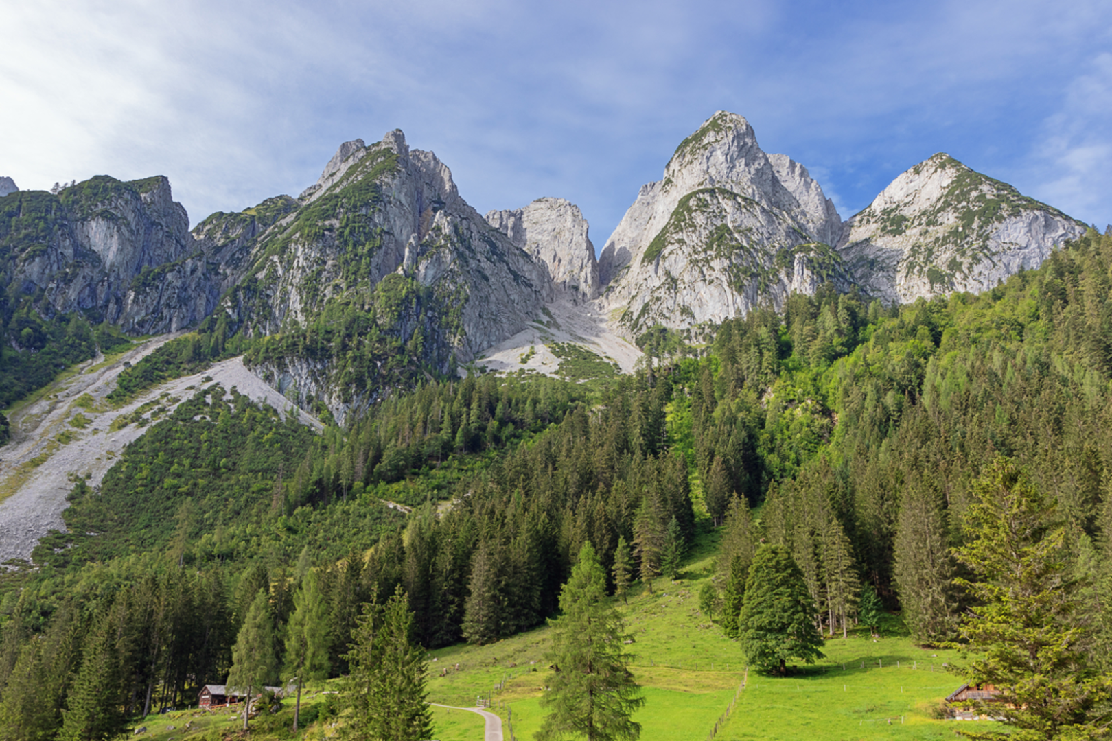 An image depicting the trail Upper Lake Gosau via Lake Gosau and its surrounding area.