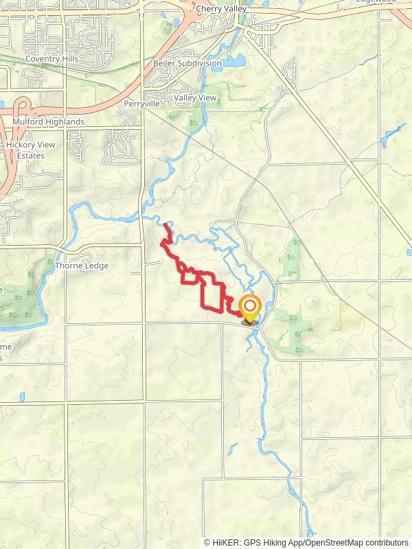 Blue, Orange and Green Trail