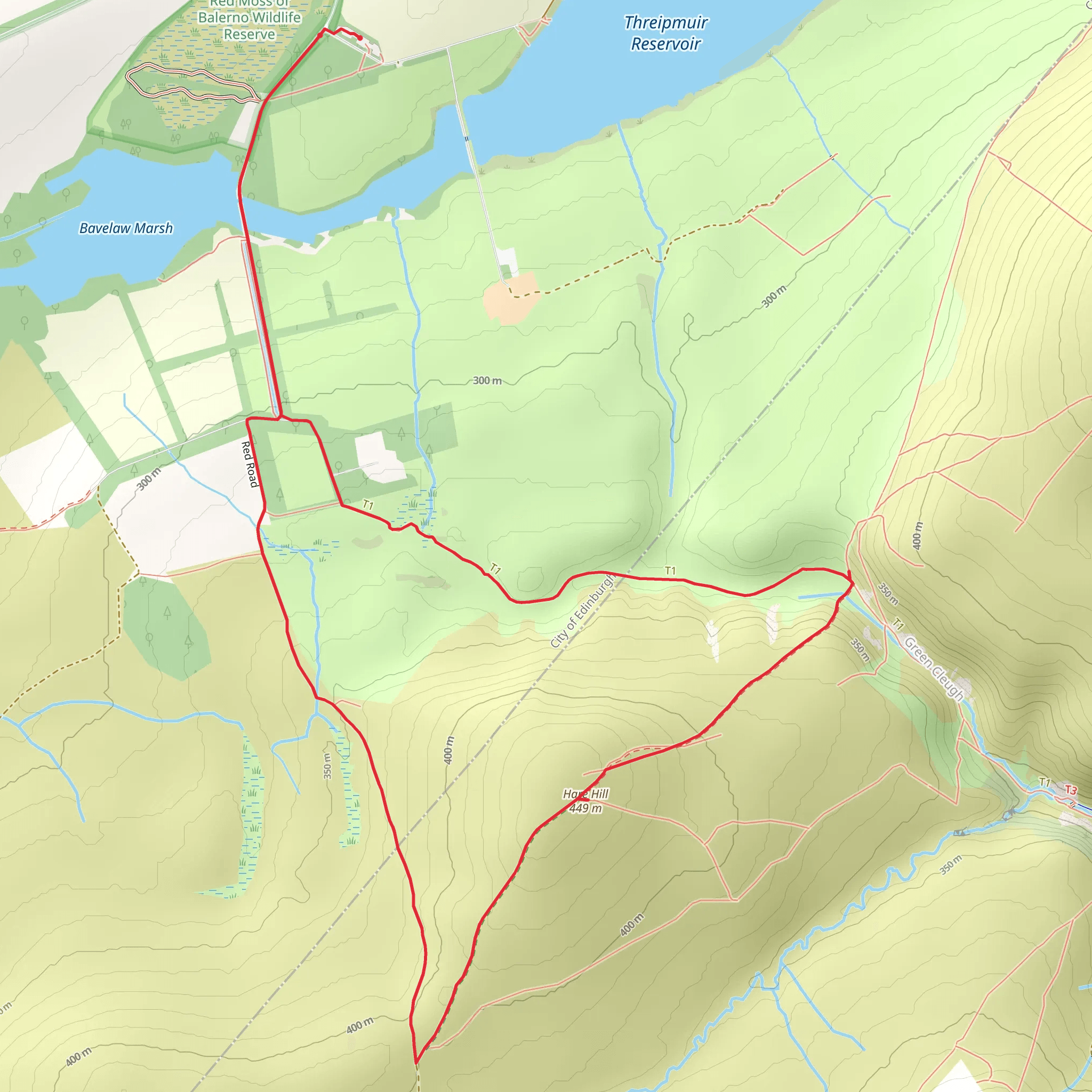 Hare hill mobile static map