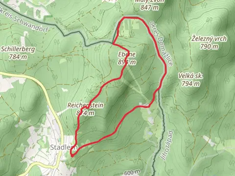 Hochfels, Reichenstein and Böhmerwaldturm Loop via Bayern Böhmen Runde 1