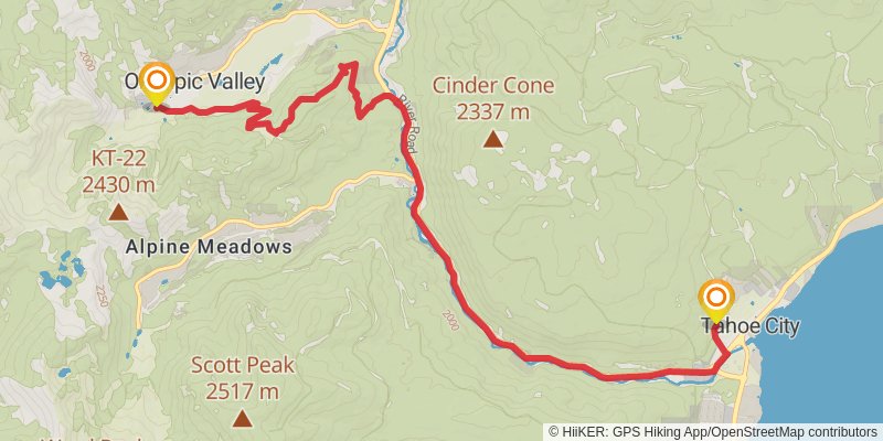 American Discovery Trail North Route stage 360 Map
