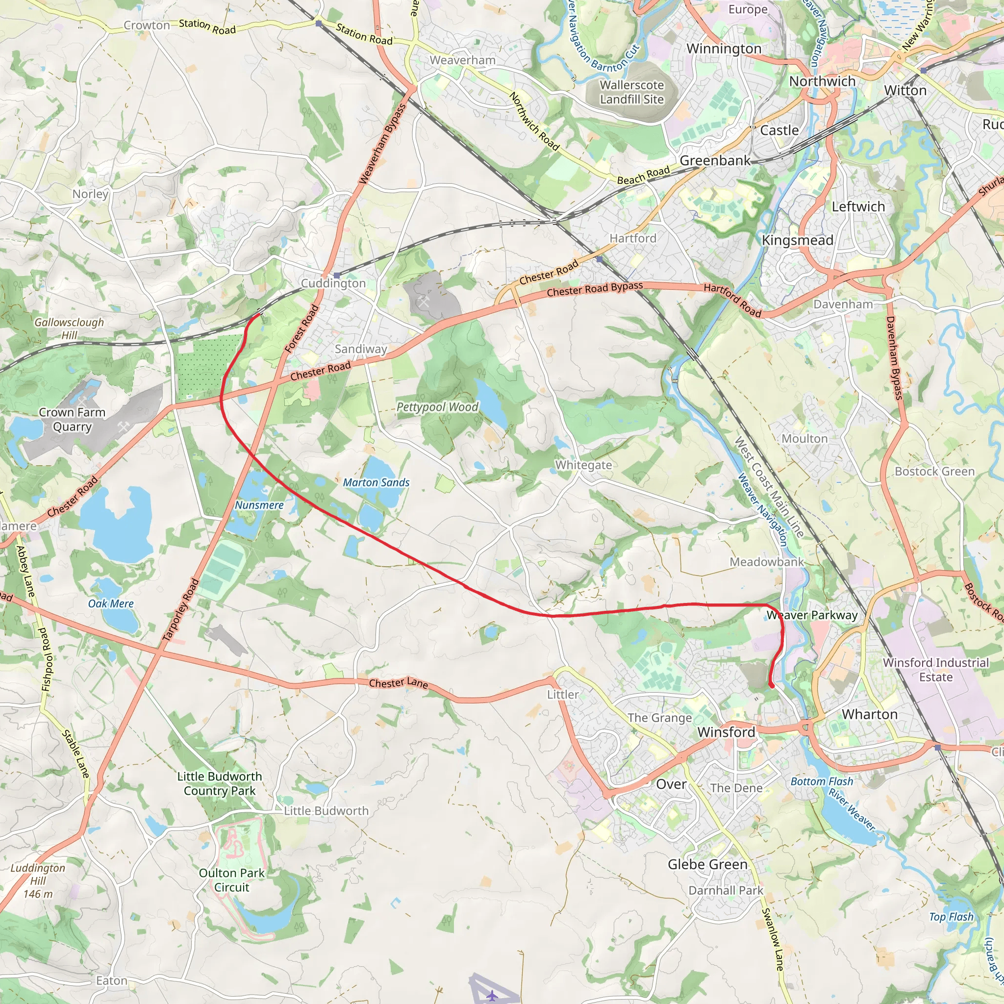 Whitegate Way mobile static map