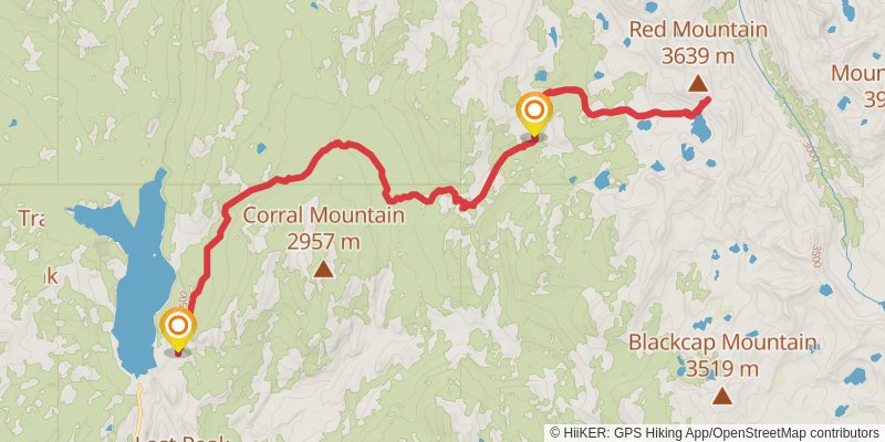 Hell for Sure Pass via Blackcap Trail stage 3 Map