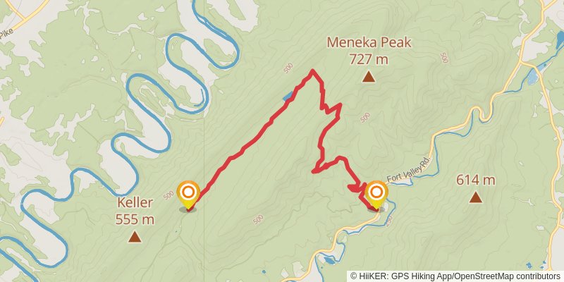 Mudhole Gap Loop Trail stage 2 Map