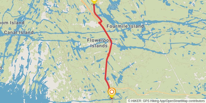 Waterfront Trail stage 109 Map