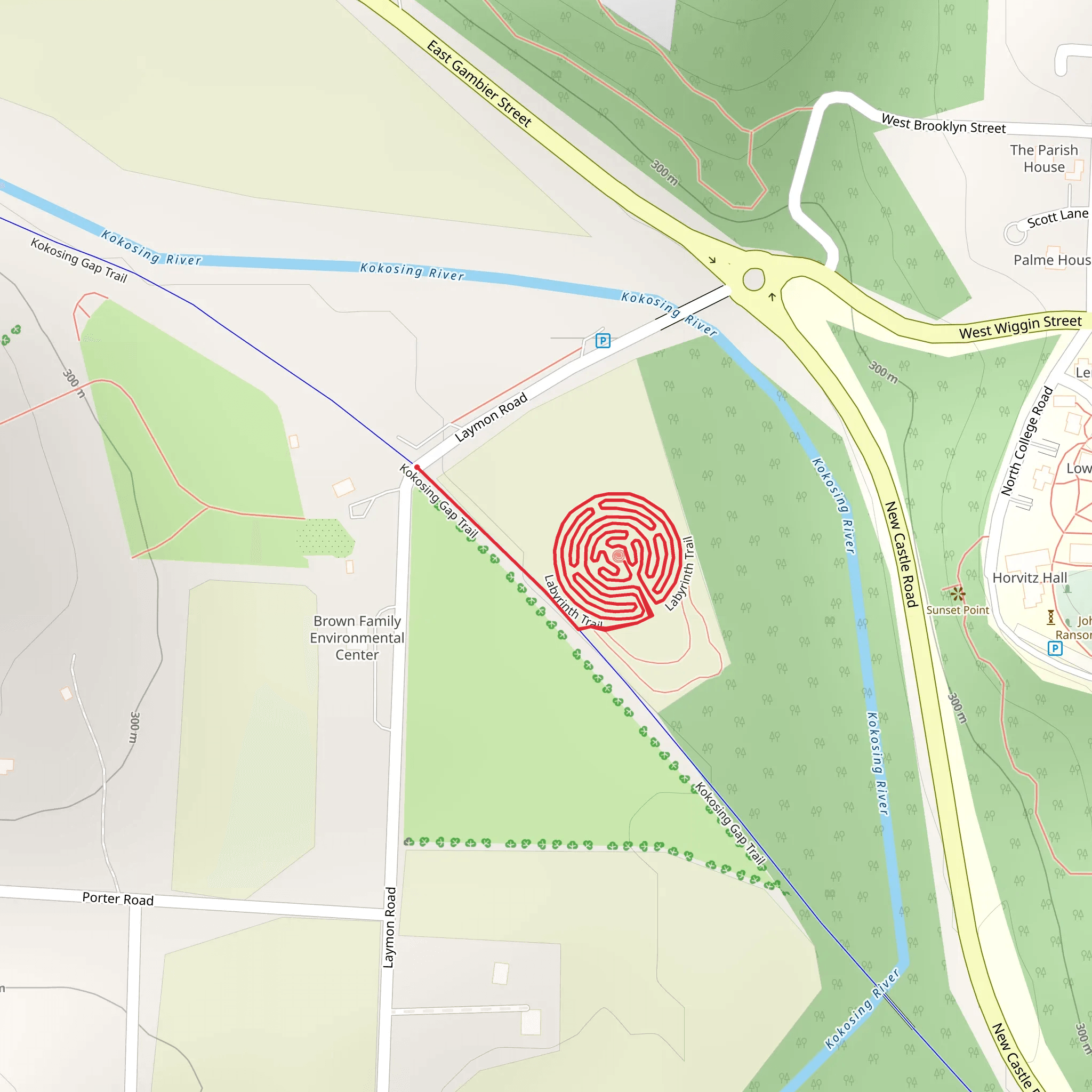 Labyrinth Loop Trail mobile static map