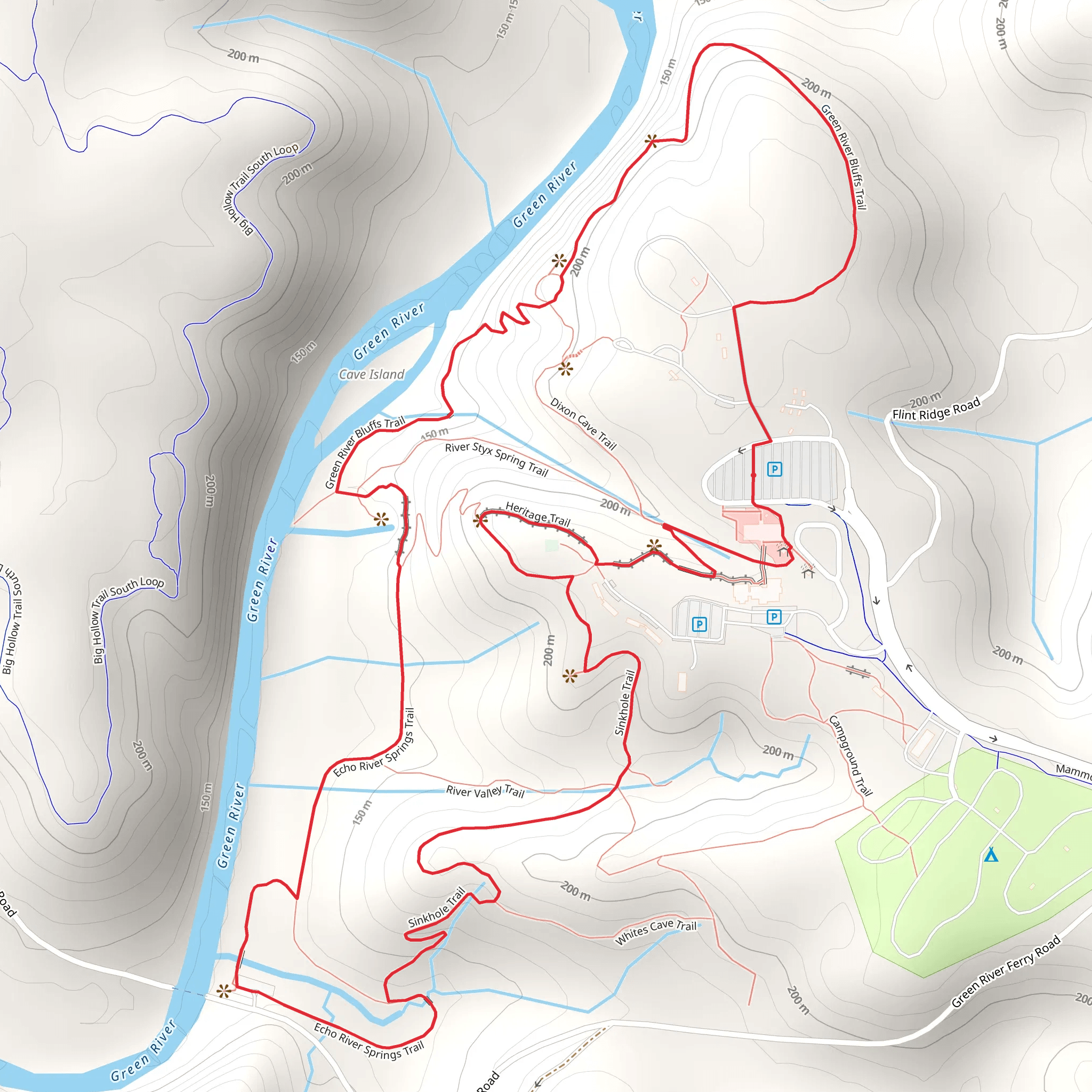 Green River Bluffs Loop Trail mobile static map