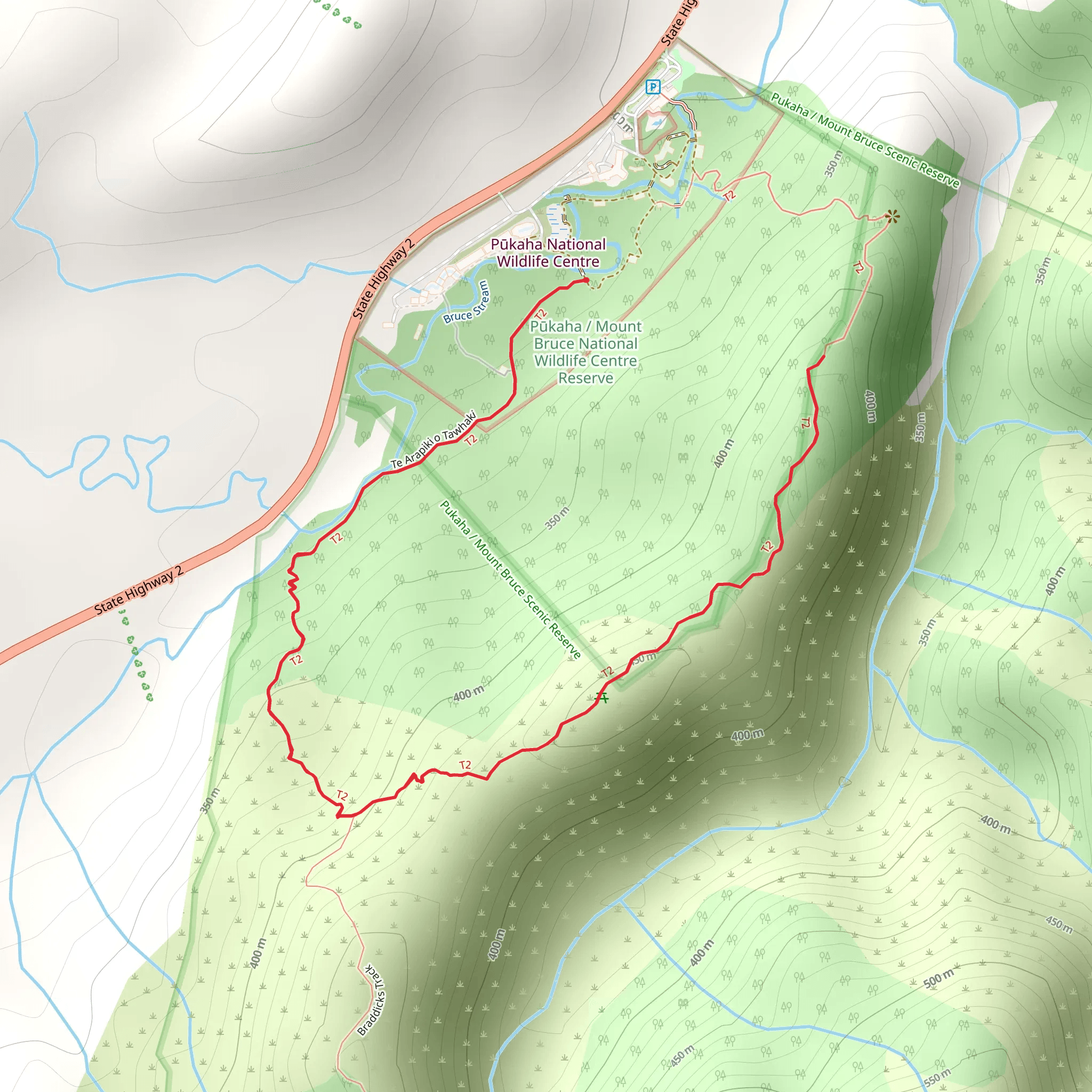 Te Arapiki O Tawhaki mobile static map