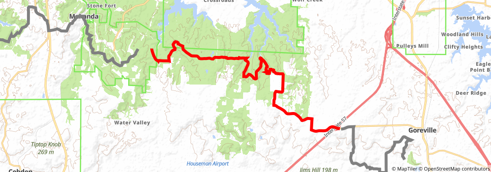 American Discovery Trail South Route stage 128 Map