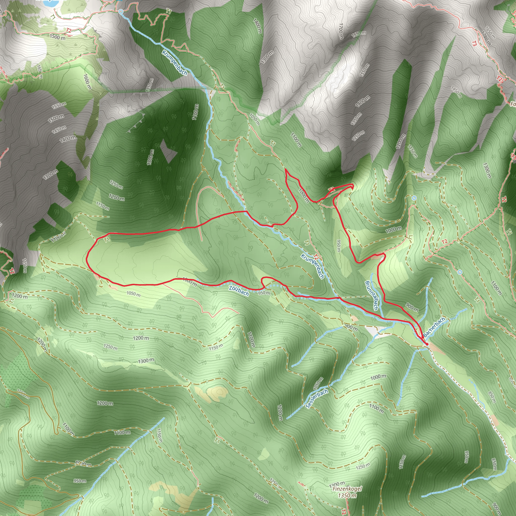 Marmot Hike mobile static map