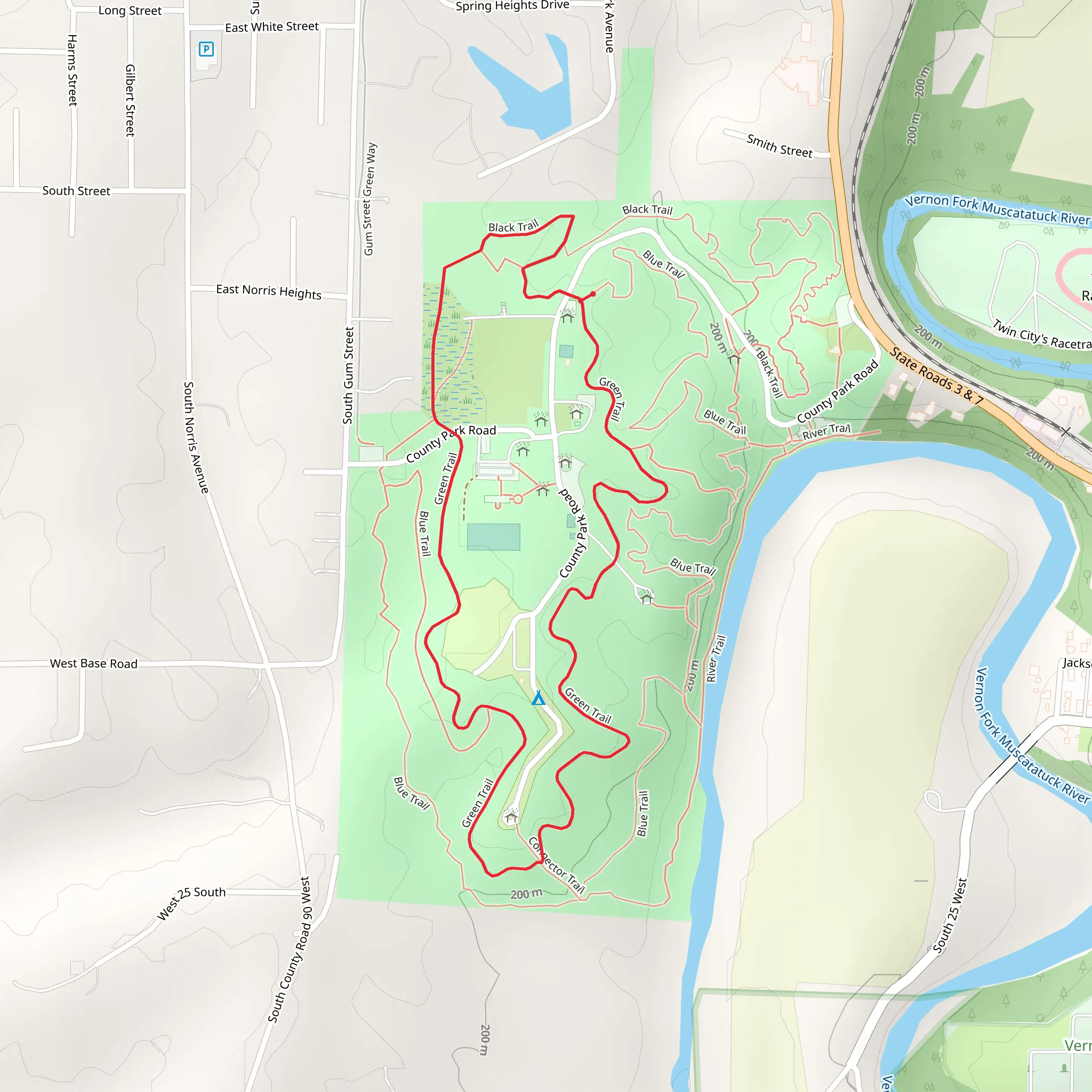 Green Loop Trail mobile static map