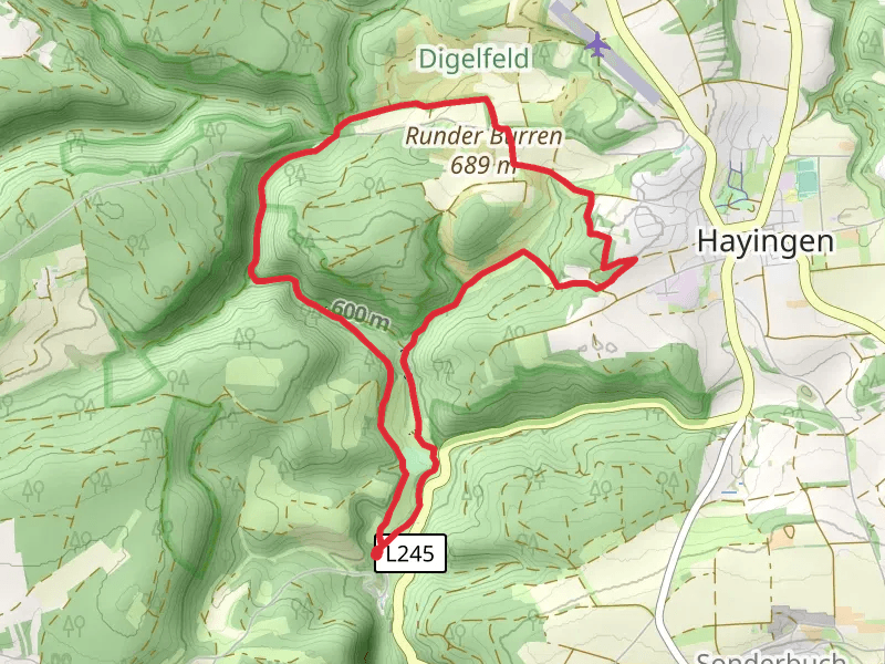 Schloss Ehrenfels and Schützenbuch Loop via Hochgeschätzt