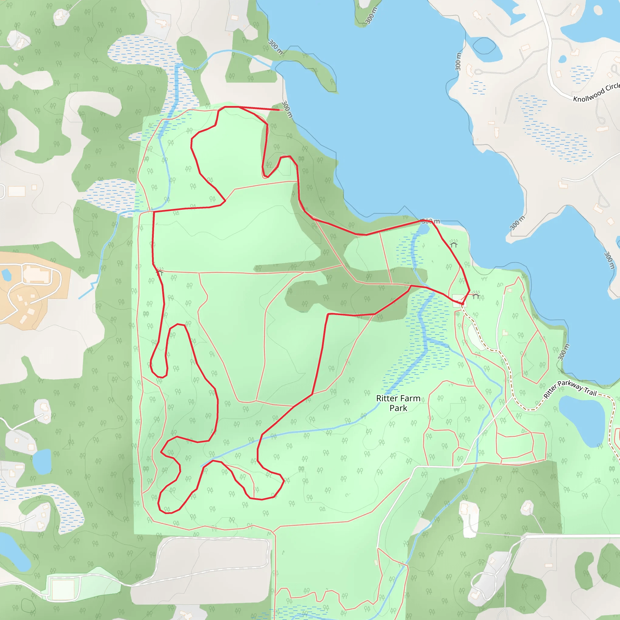 Ritter Farm Park Loop mobile static map
