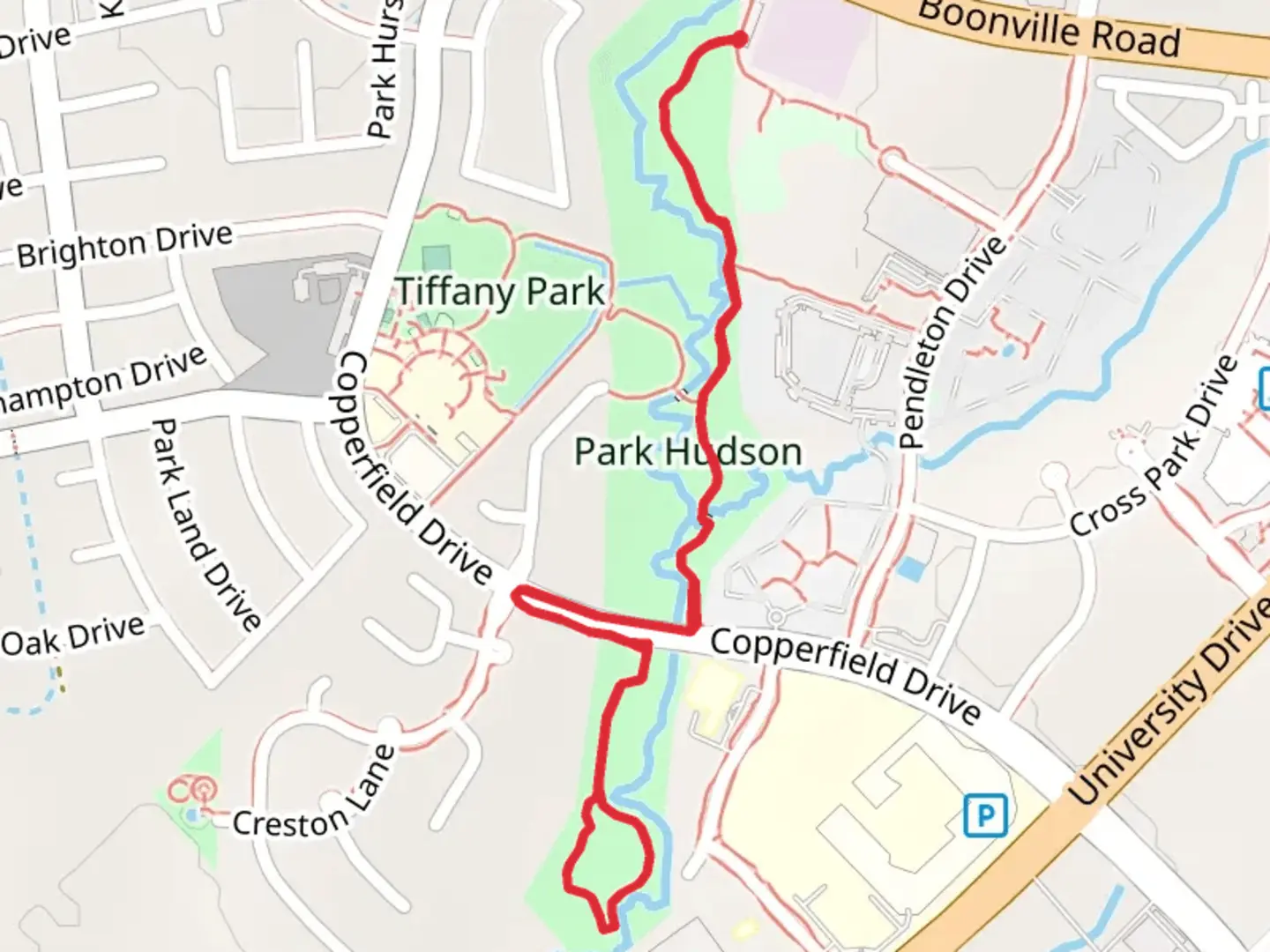 An image depicting the trail Park Hudson Trail and its surrounding area.
