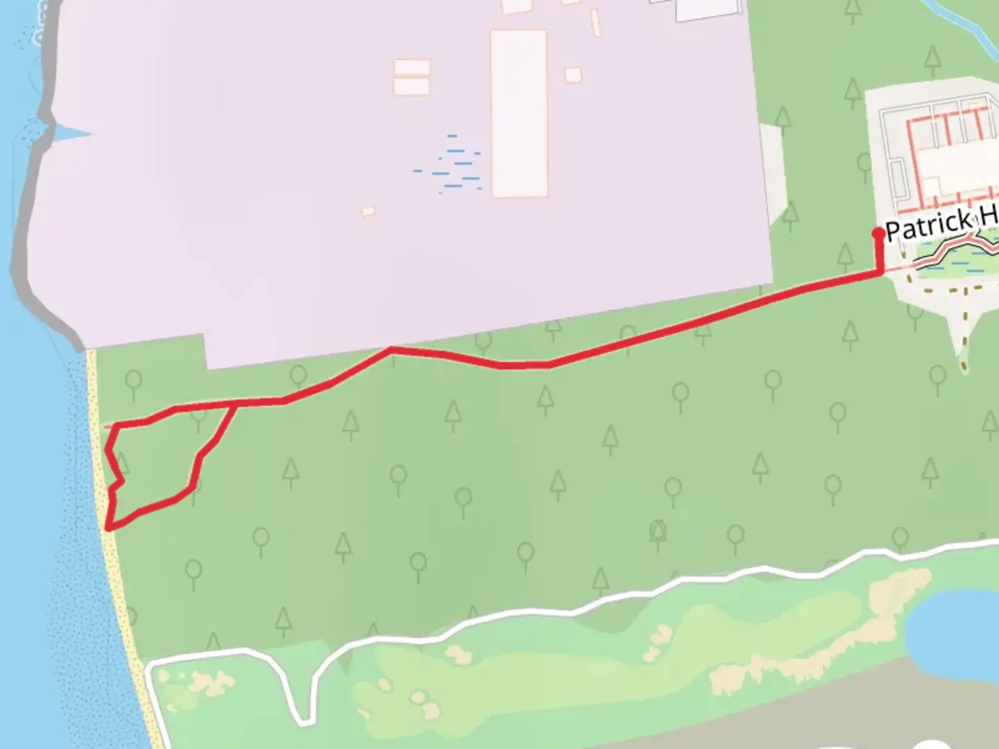 An image depicting the trail Patrick Henry Avenue and its surrounding area.