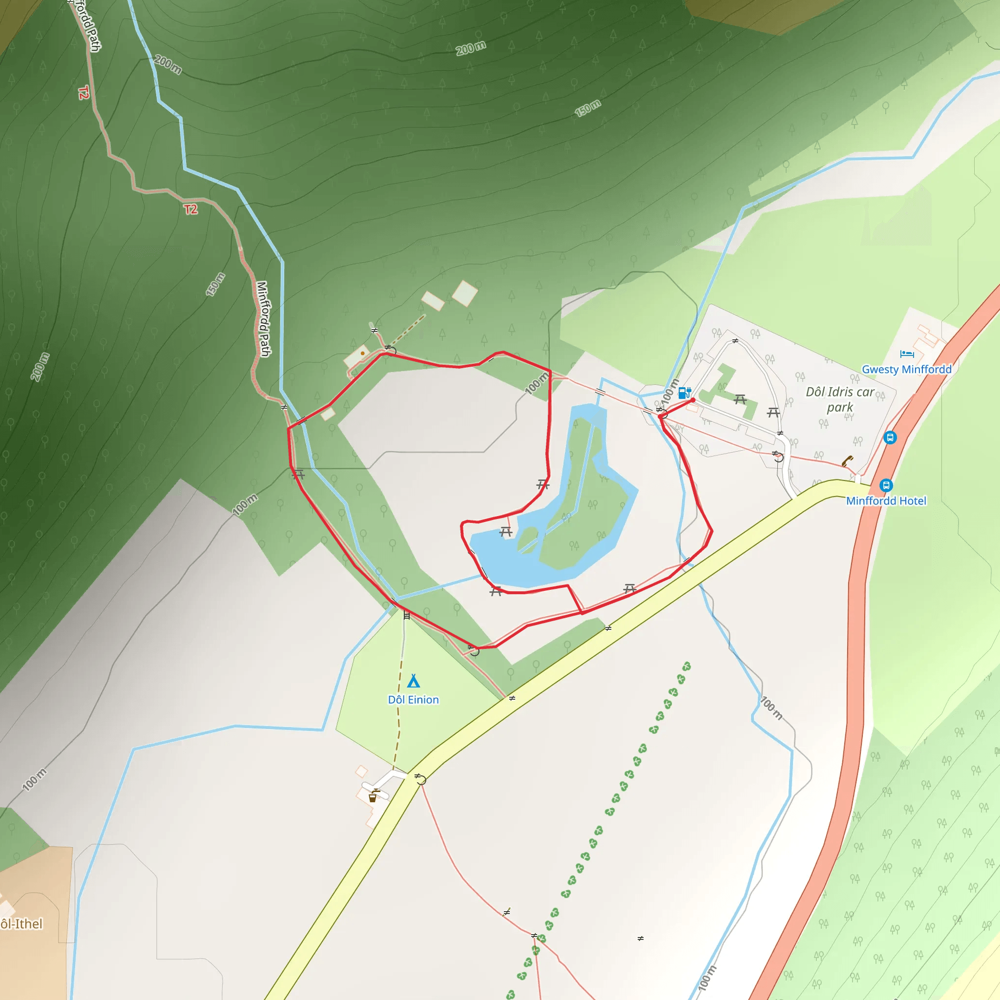 Dôl Idris Path mobile static map