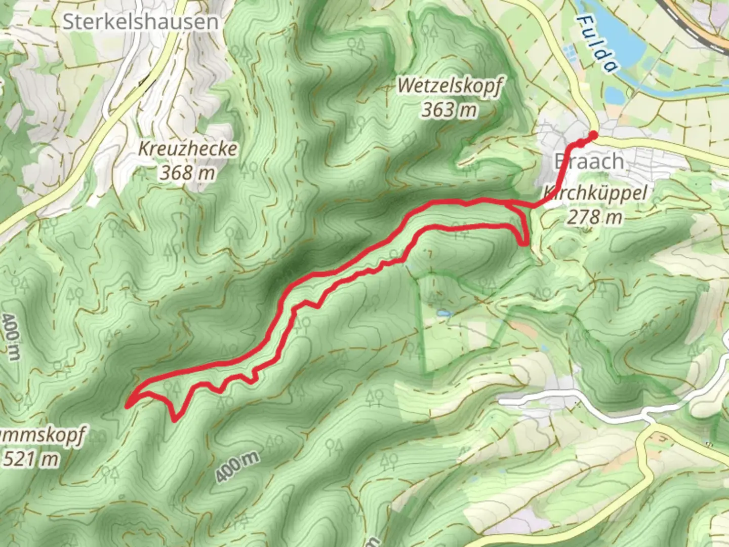 An image depicting the trail Ringbachquellenweg and its surrounding area.