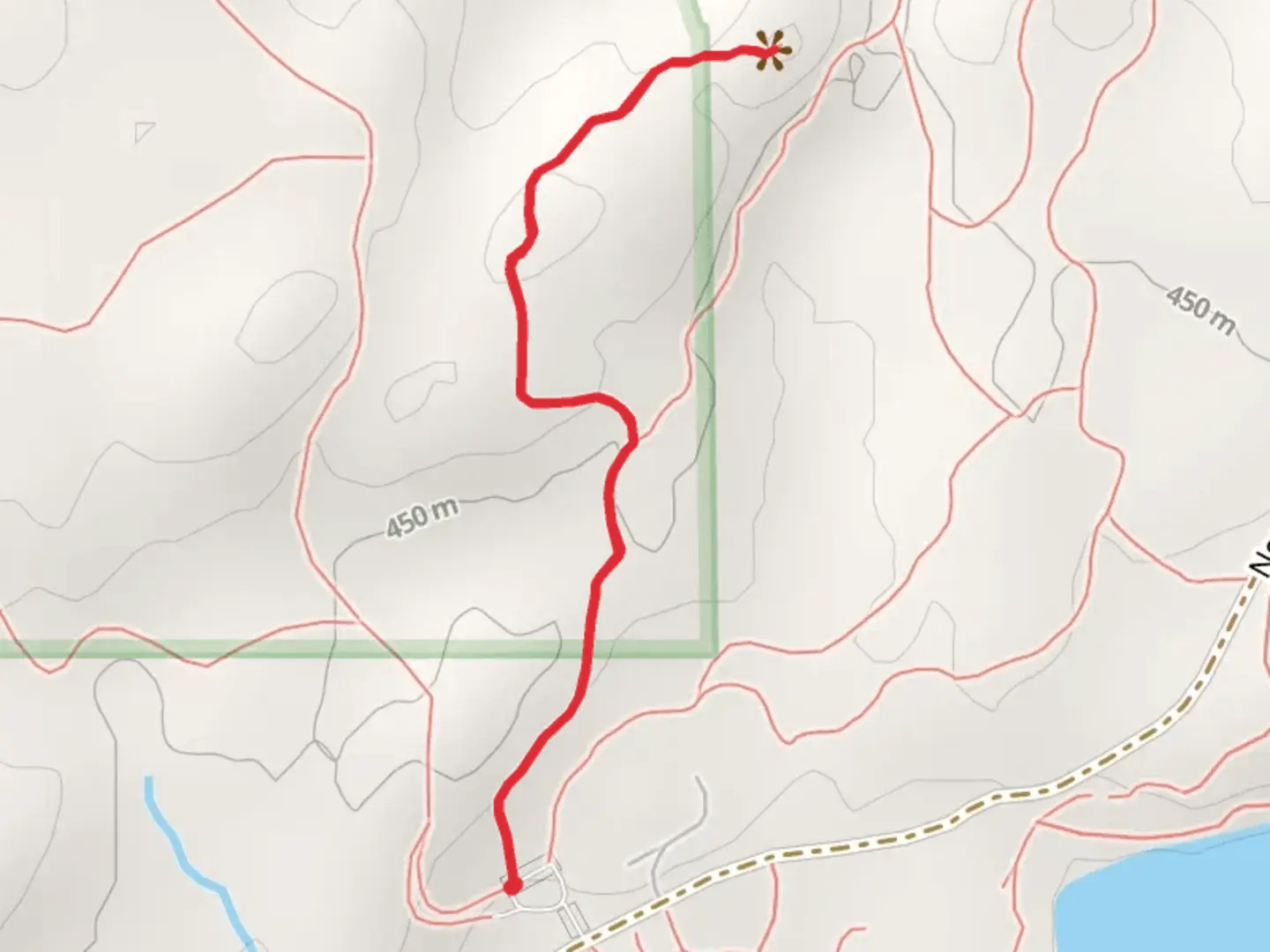 An image depicting the trail Slim Lake Trail and Ol' Baldy and its surrounding area.