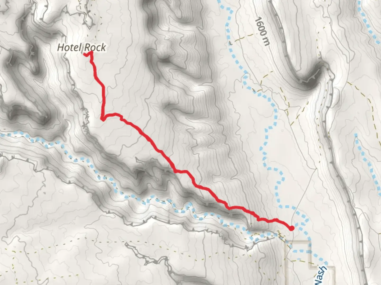 An image depicting the trail Hotel Rock Trail and its surrounding area.