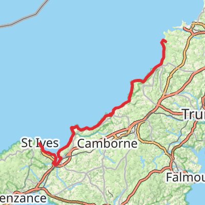 South West Coast Path 6-Day Gentle Tour (Hillwalk Tours) mobile static map