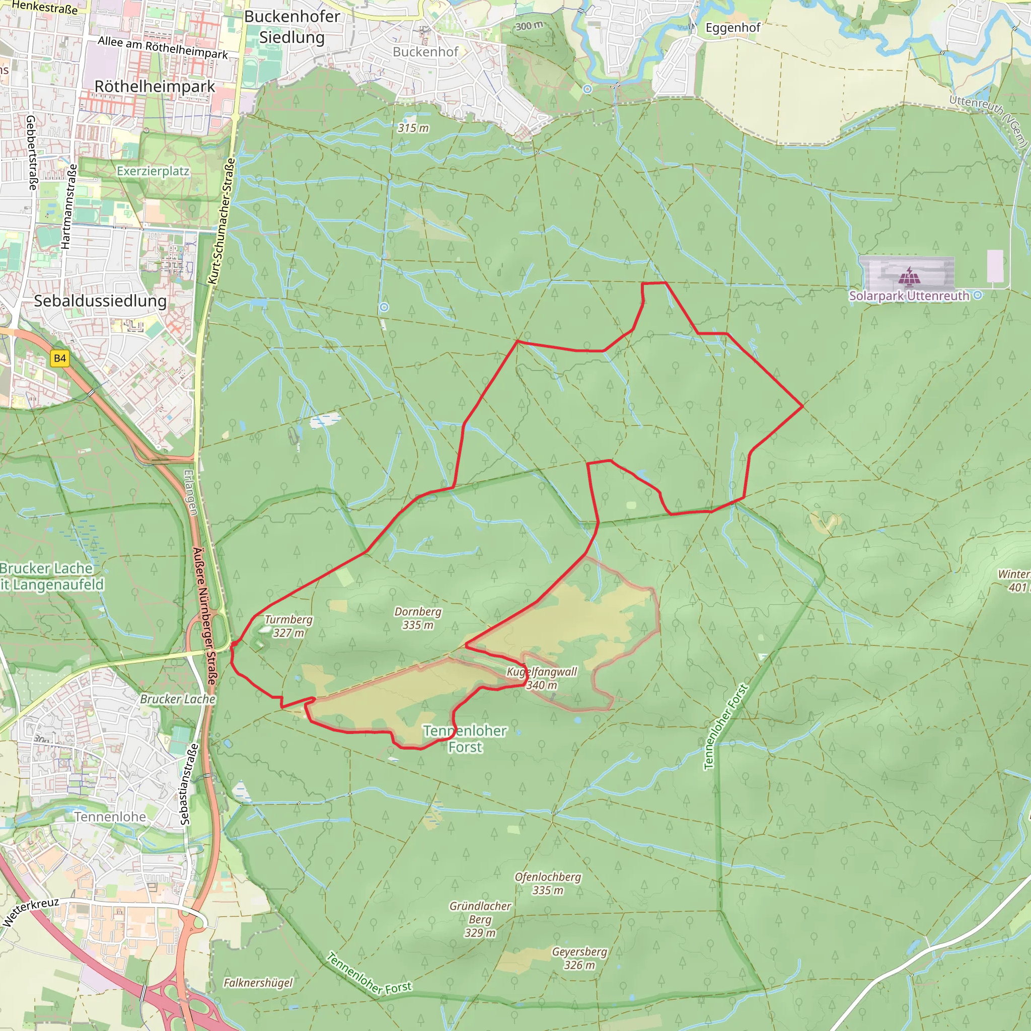 Siebenstein Loop mobile static map