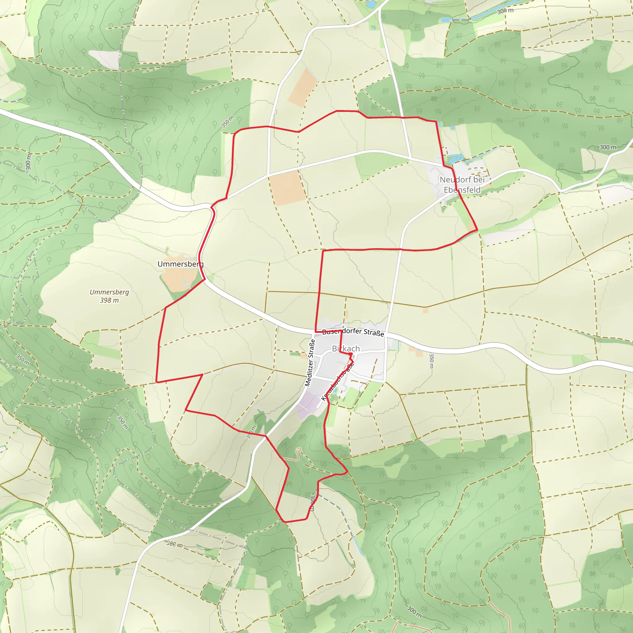 Ummersberg Runde mobile static map