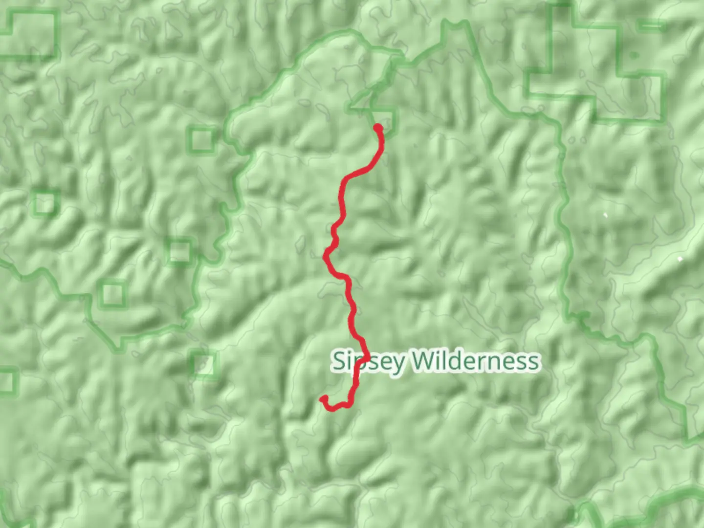 An image depicting the trail Bunyan Hill Wild Hiking Trail and its surrounding area.