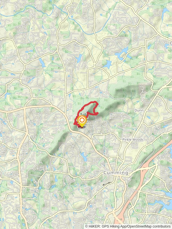 Sawnee Mountain Preserve - Mountainside Loop Trail
