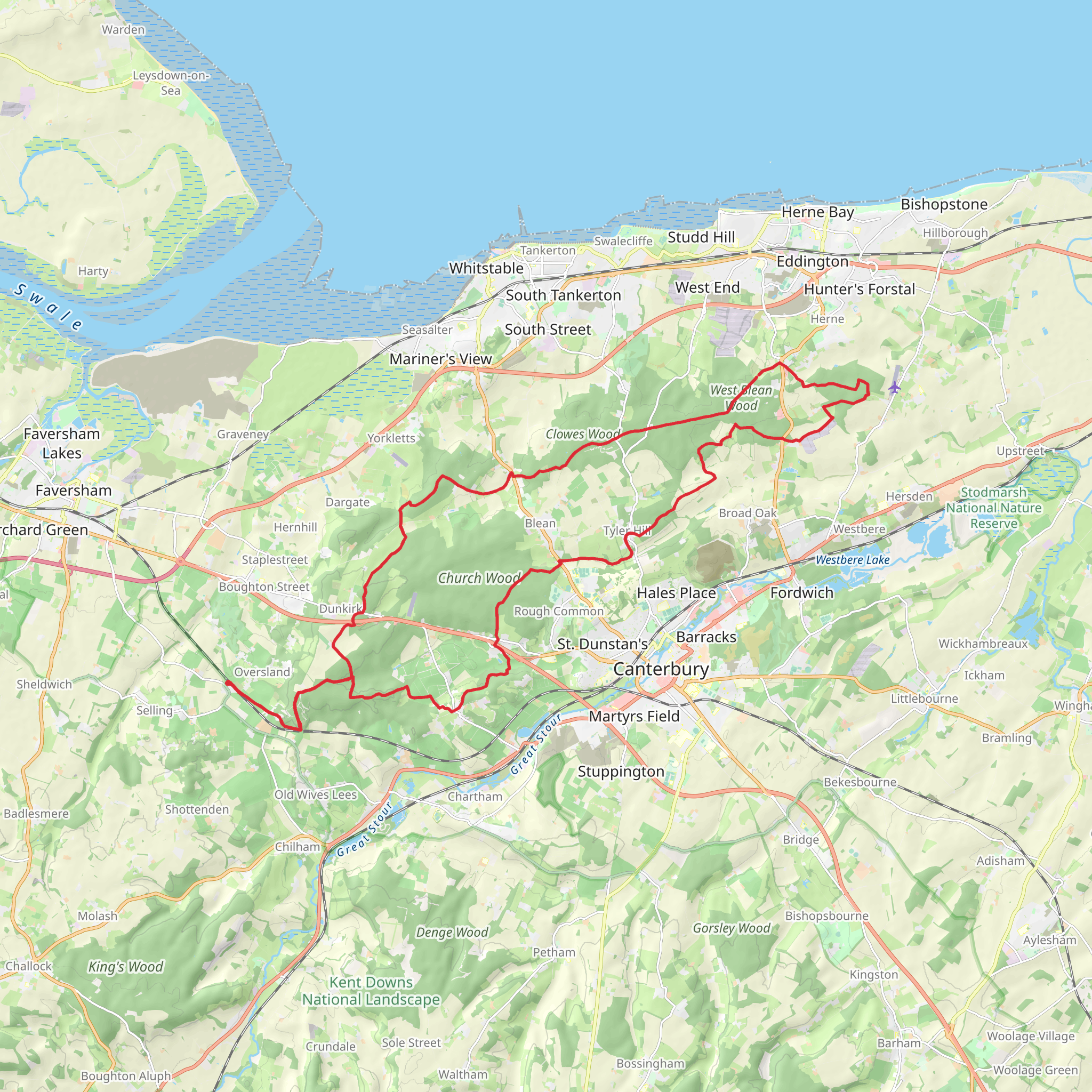 Big Blean Walk mobile static map