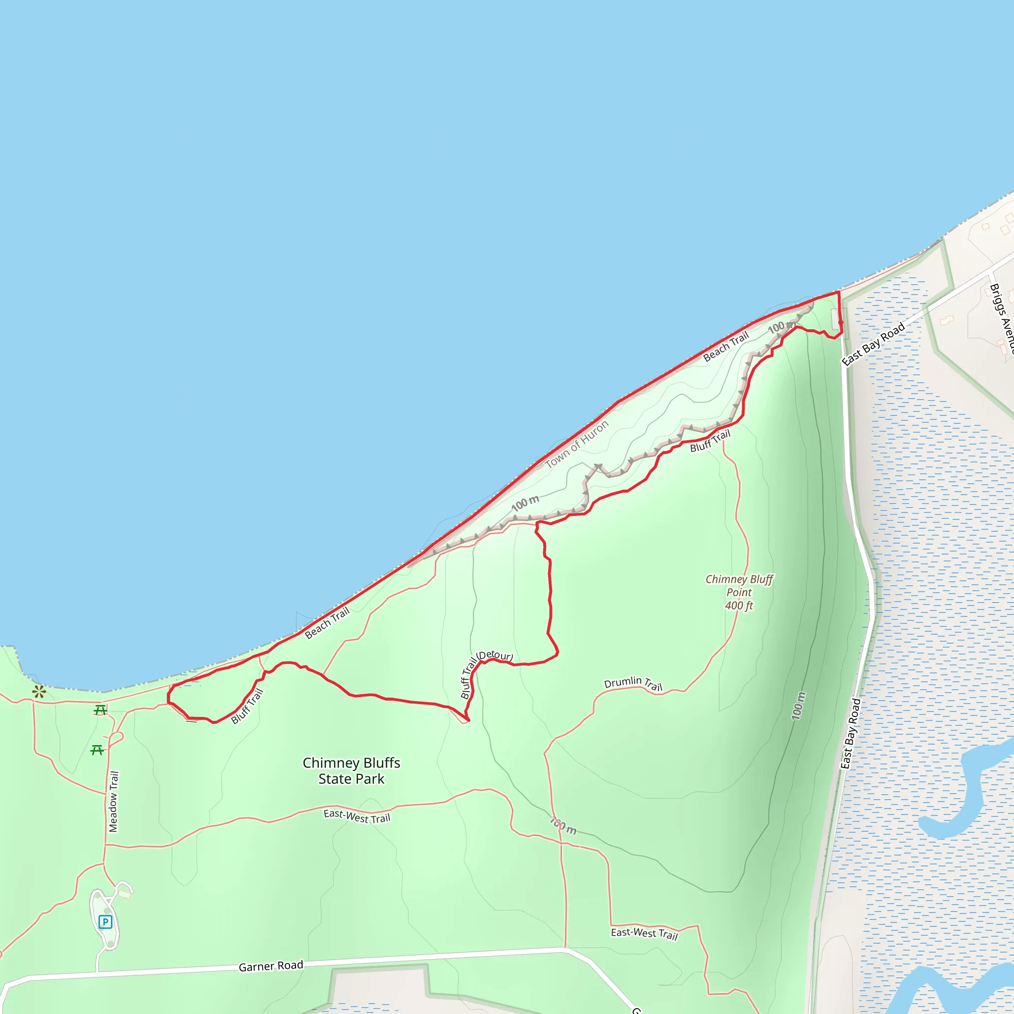 Bluff Trail Loop mobile static map