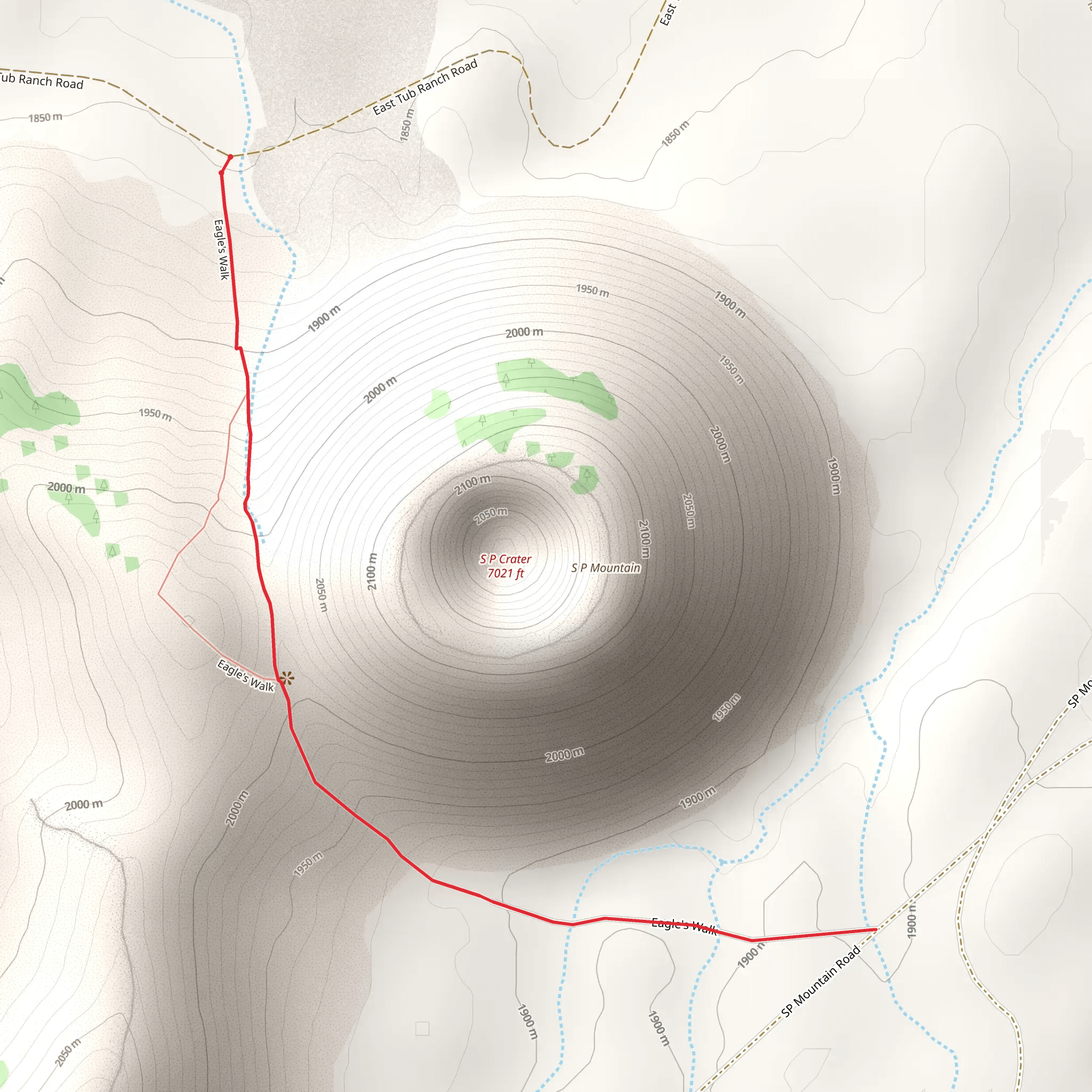 SP Crater - Eagle's Walk mobile static map