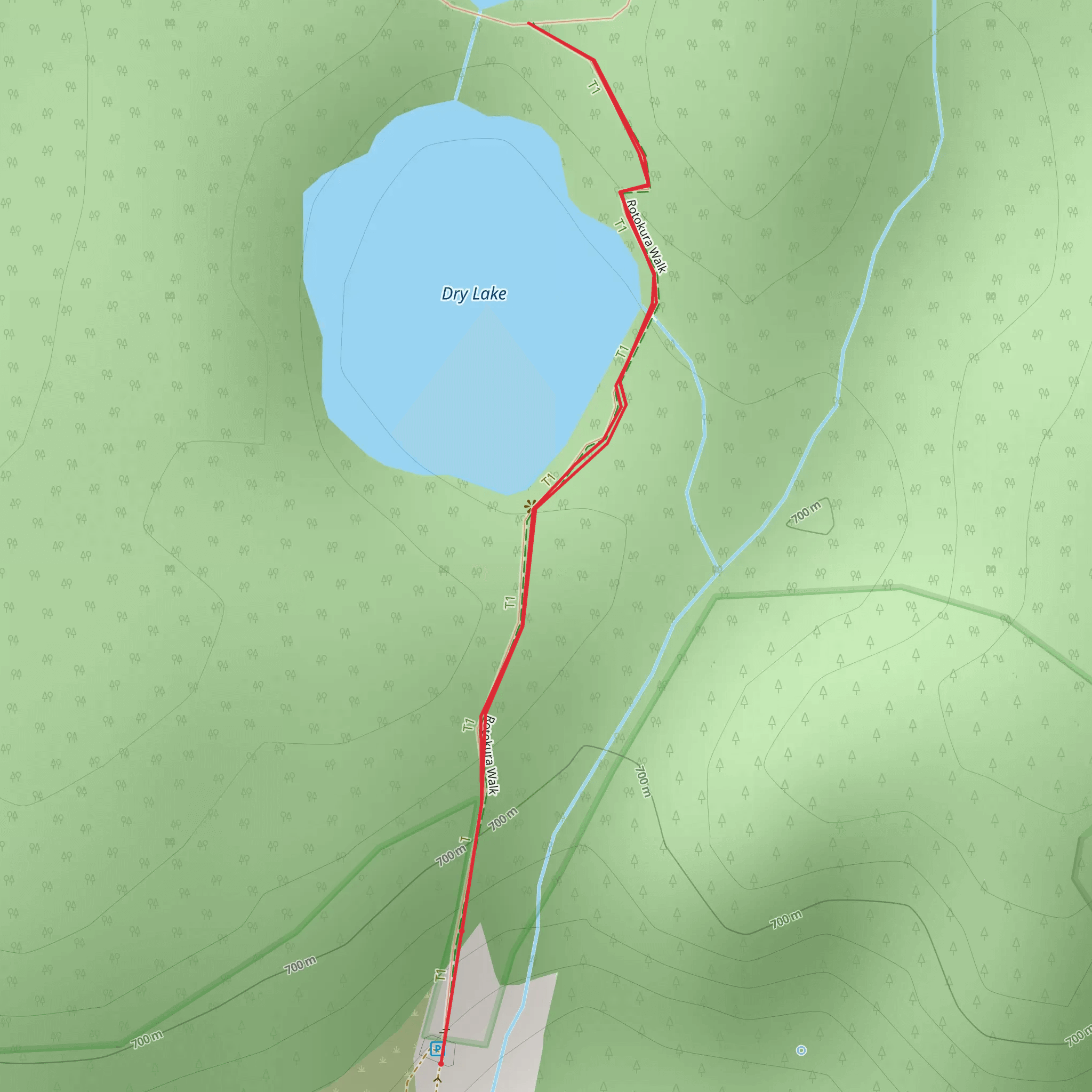 Lake Rotokura Walk mobile static map