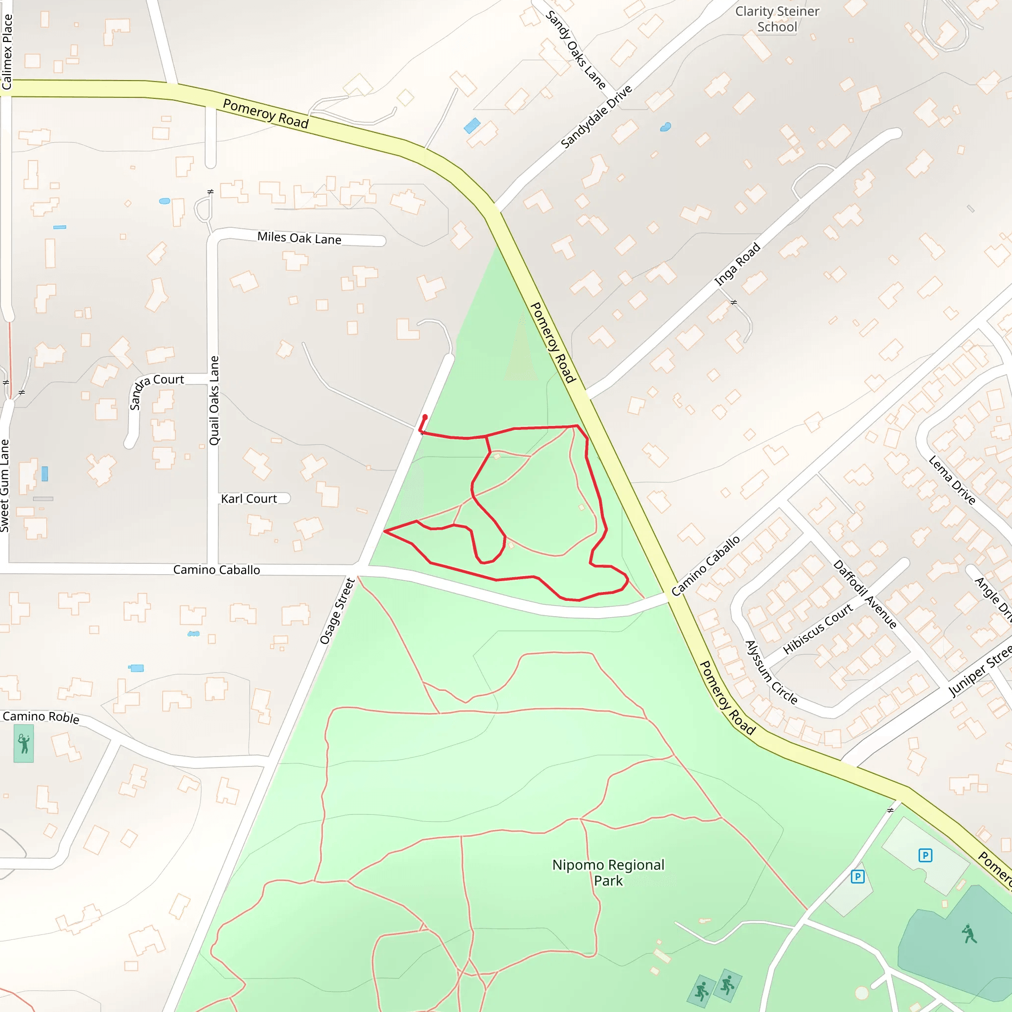Osage Street Loop mobile static map