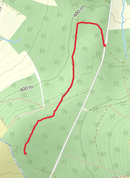 Hike on Ballinascorney Loop mobile static map