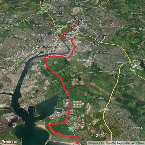 Seaton Crew to Infinity Bridge via Teesdale White Water Course
