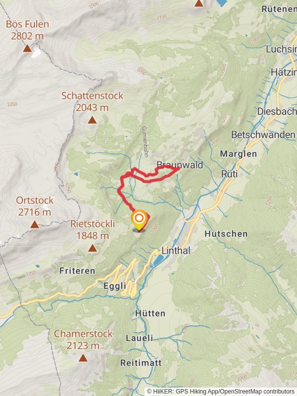 Nussbüel-Weg mobile static map