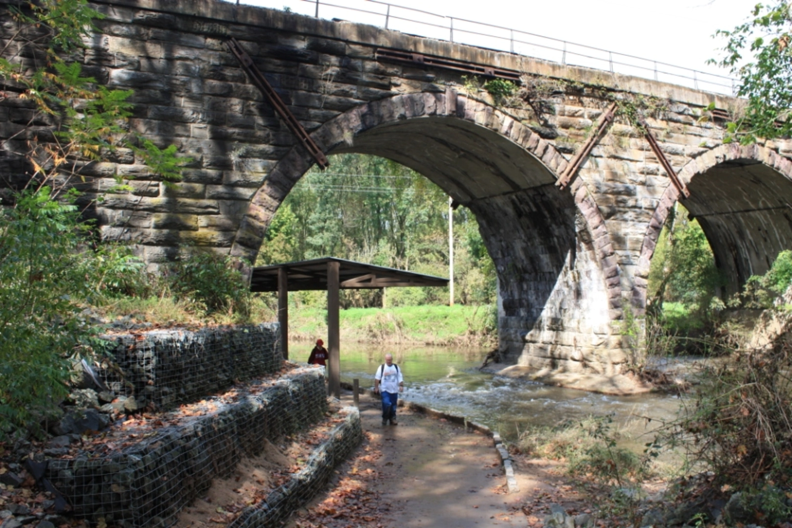 An image depicting the trail Fort Washington State Park Loop Trail and its surrounding area.