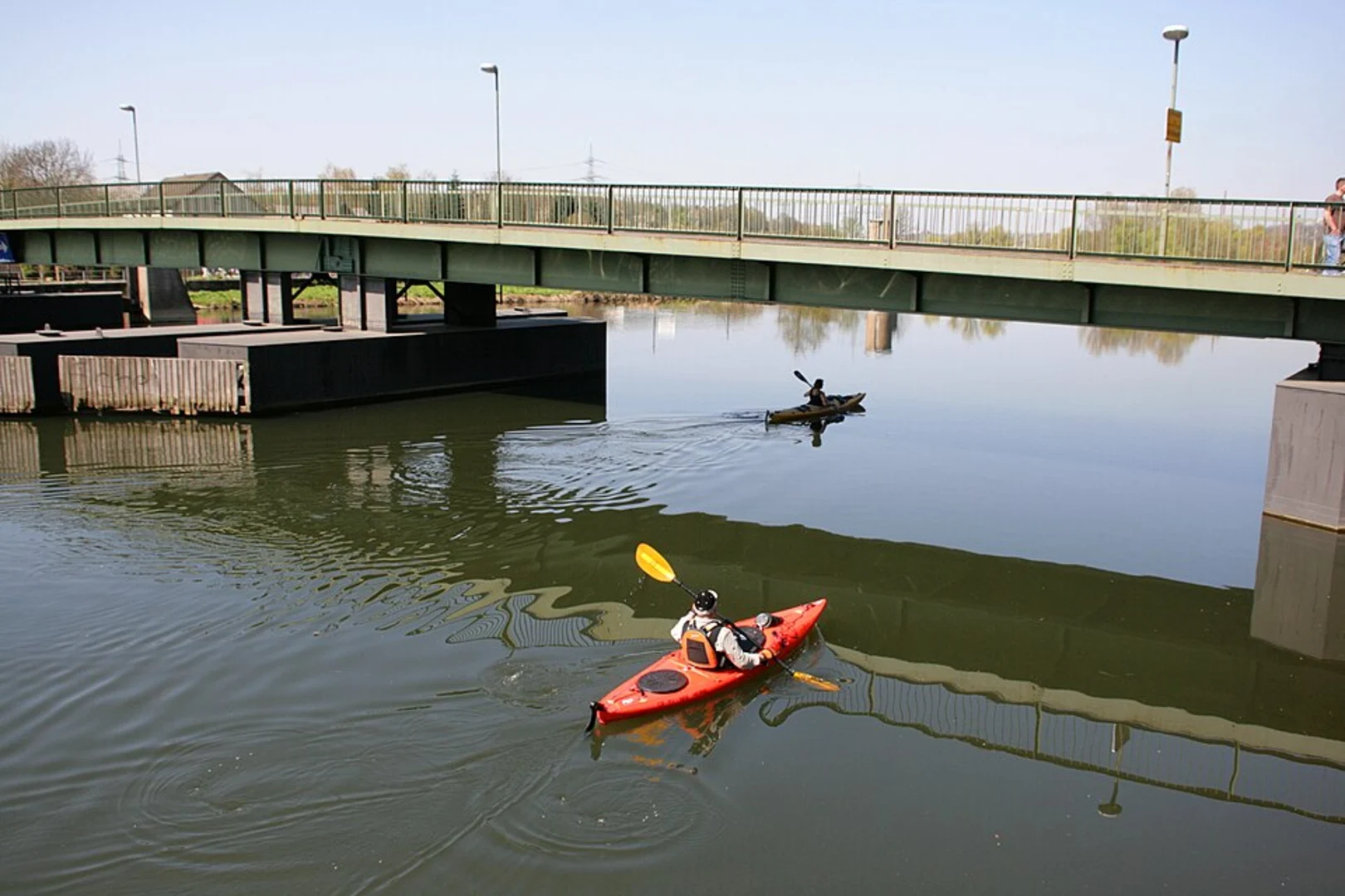 An image depicting the trail NSG Ruhraue Hattingen Winz and River Ruhr Loop - Hattingen and its surrounding area.