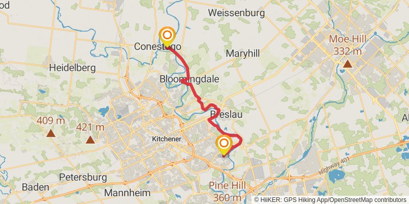 Grand Valley Trail stage 5 Map