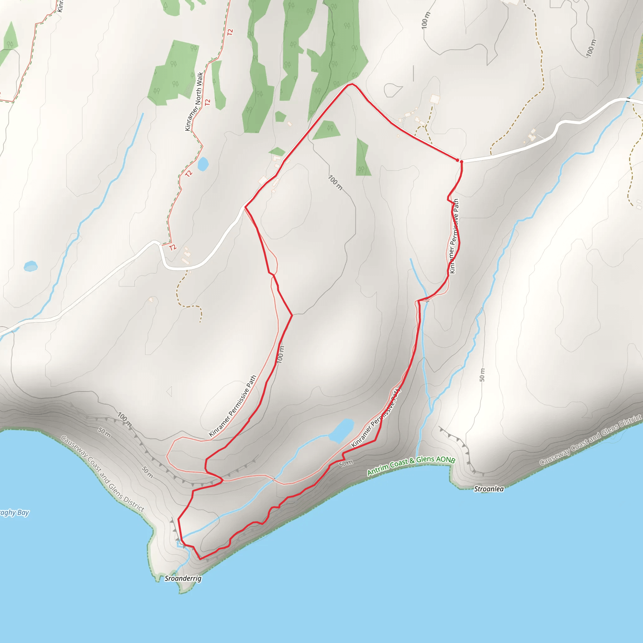 Rathlin Kinramer Trail mobile static map