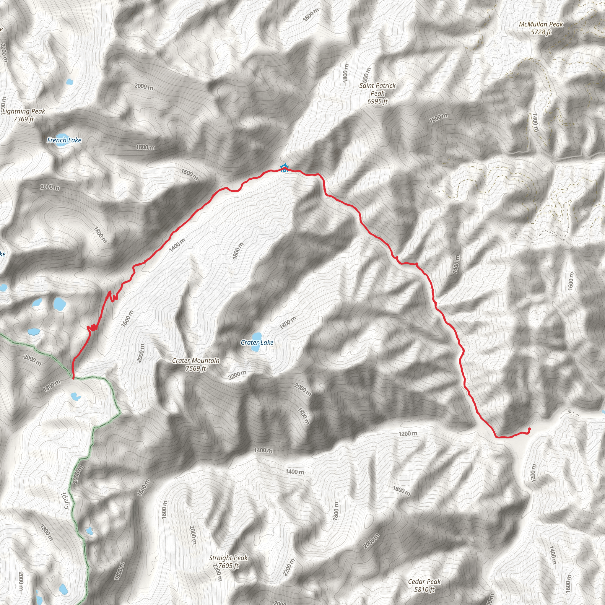 North Fork Fish Creek Trail mobile static map