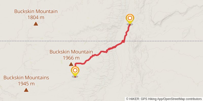 Hayduke Trail stage 45 Map