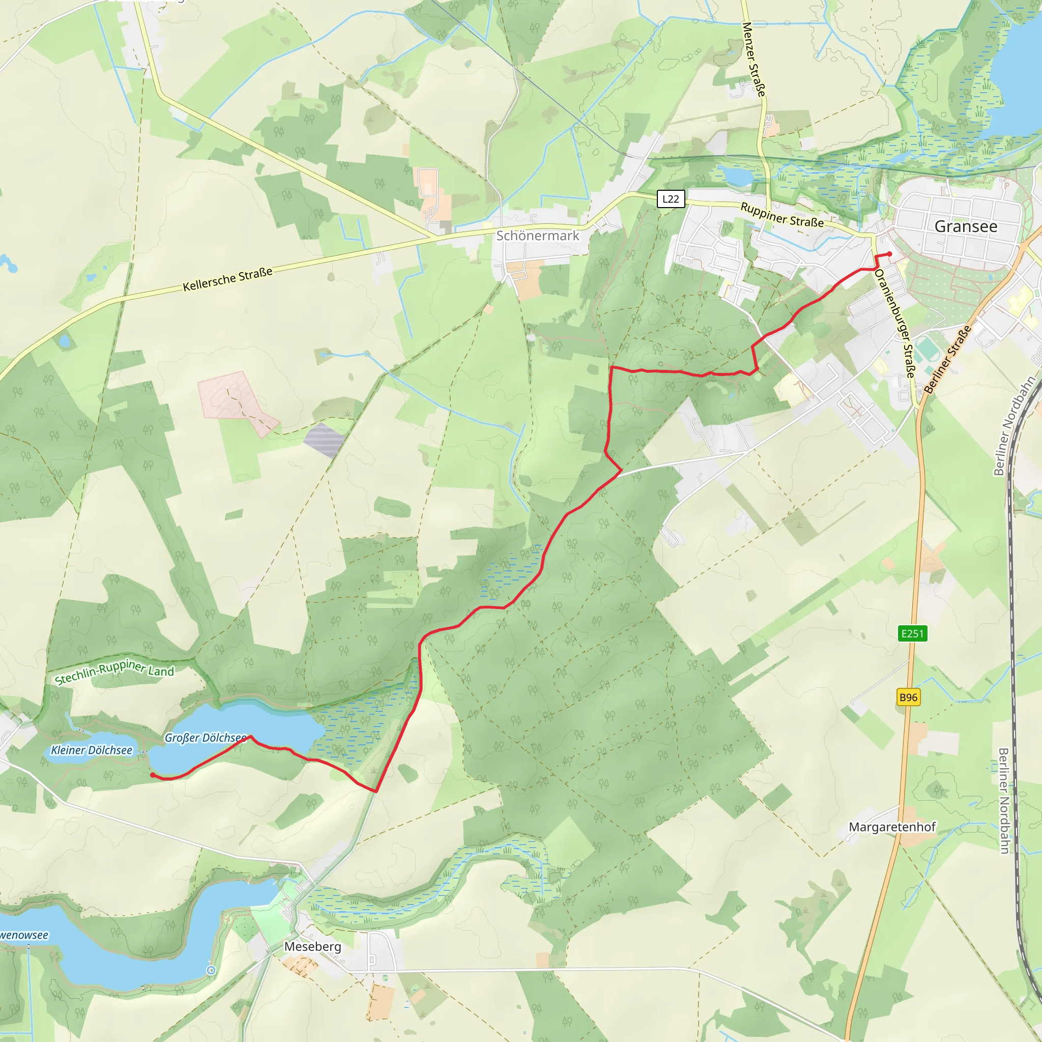 Grosser Doelchsee via Gransee mobile static map