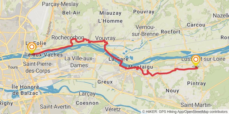 GR 3 - Vallee De La Loire stage 43 Map