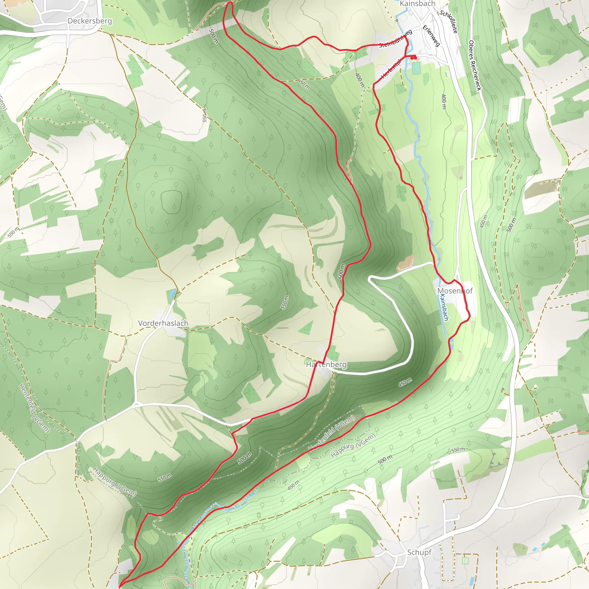 Happurg Round mobile static map